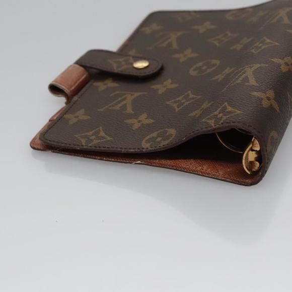 LOUIS VUITTON Monogram Agenda MM Day Planner Cover R20105 LV Auth BD008 - Picture 5 of 16